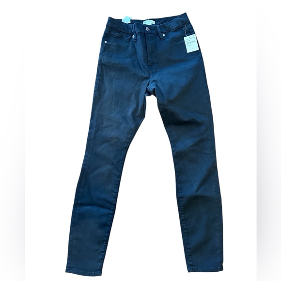 Good American Good Legs Black Denim Jeans Size 8 NWT 29” Inseam Stretch - Picture 4 of 10